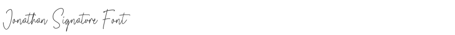 Jonathan Signature Font