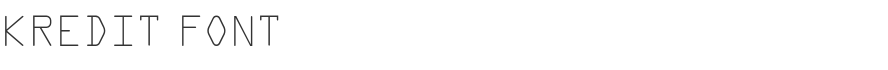 Kredit Font