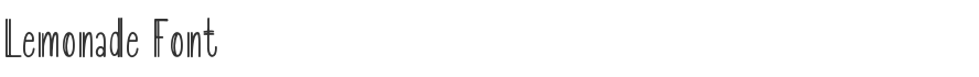 Lemonade Font