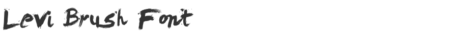 Levi Brush Font