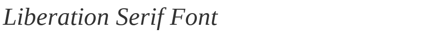 Liberation Serif Font