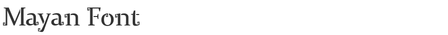 Mayan Font
