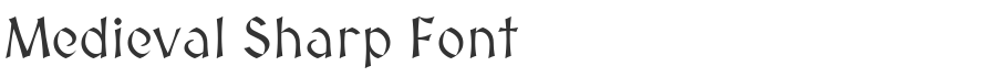 Medieval Sharp Font