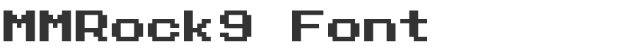 MMRock9 Font