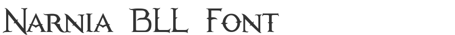Narnia BLL Font