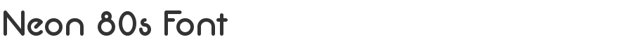 Neon 80s Font