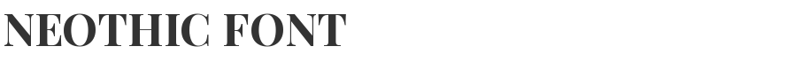 Neothic Font