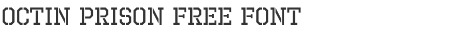 Octin Prison Free Font