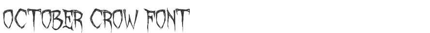 October Crow Font