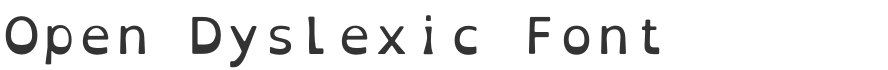 Open Dyslexic Font