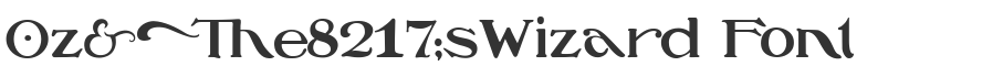 Oz’sWizard Font
