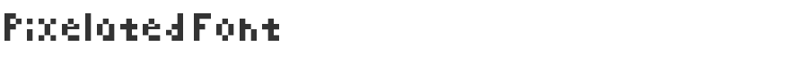 Pixelated Font