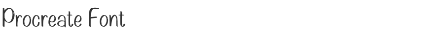 Procreate Font