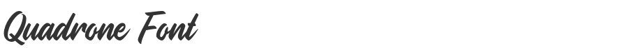 Quadrone Font
