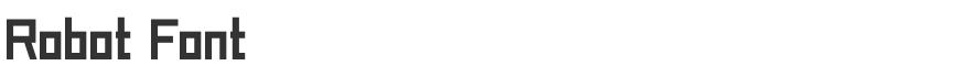 Robot Font