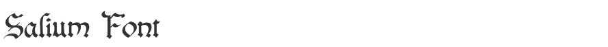 Salium Font