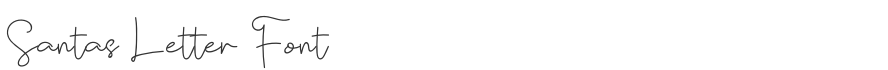 Santas Letter Font
