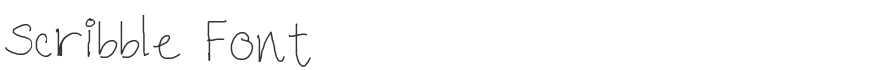 Scribble Font