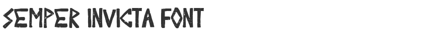 Semper Invicta Font