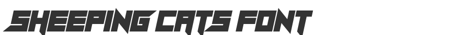 Sheeping Cats Font