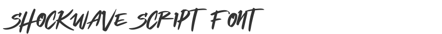 Shockwave Script Font