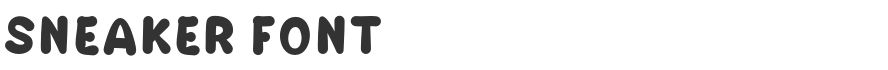 Sneaker Font