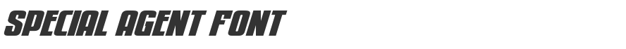 Special Agent Font