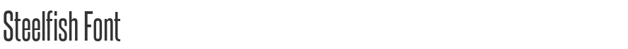 Steelfish Font