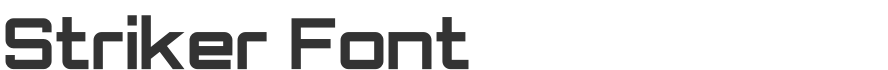 Striker Font