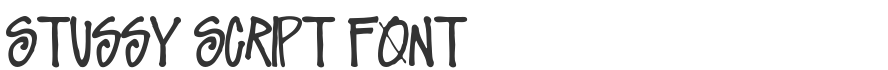 Stussy Script Font