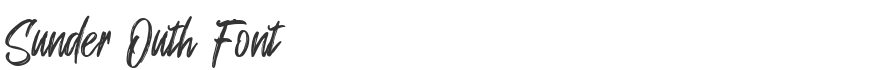 Sunder Outh Font