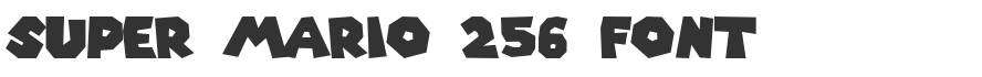 Super Mario 256 Font