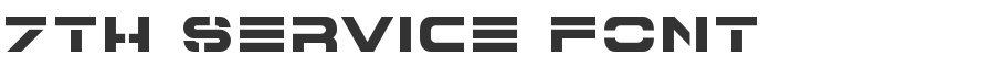 7th Service Font