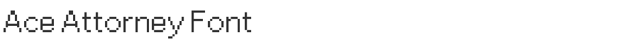 Ace Attorney Font