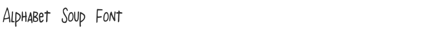 Alphabet Soup Font