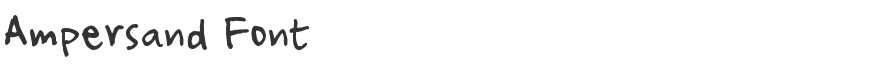 Ampersand Font
