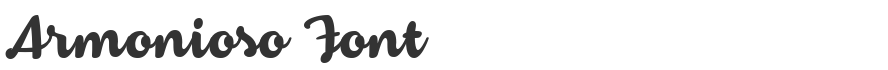 Armonioso Font