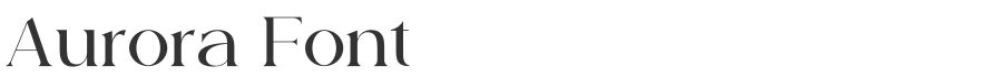 Aurora Font
