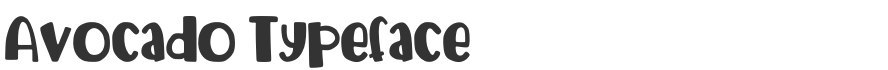 Avocado Typeface