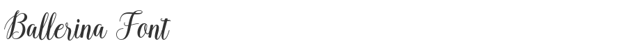 Ballerina Font