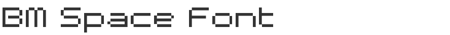 BM Space Font