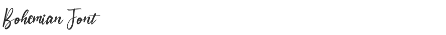 Bohemian Font