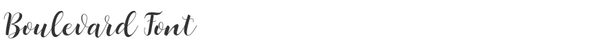 Boulevard Font