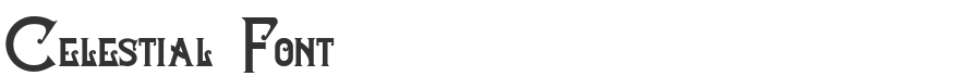 Celestial Font