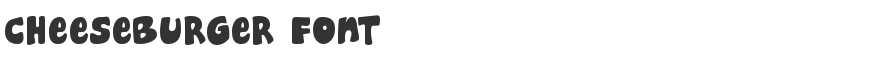 Cheeseburger Font
