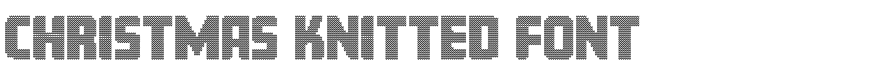 Christmas Knitted Font