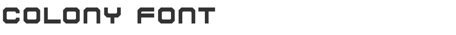 Colony Font