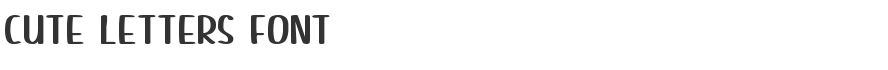Cute Letters Font
