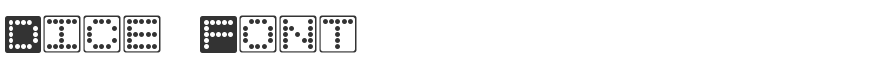 Dice Font