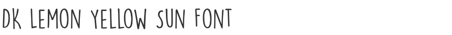 DK Lemon Yellow Sun Font
